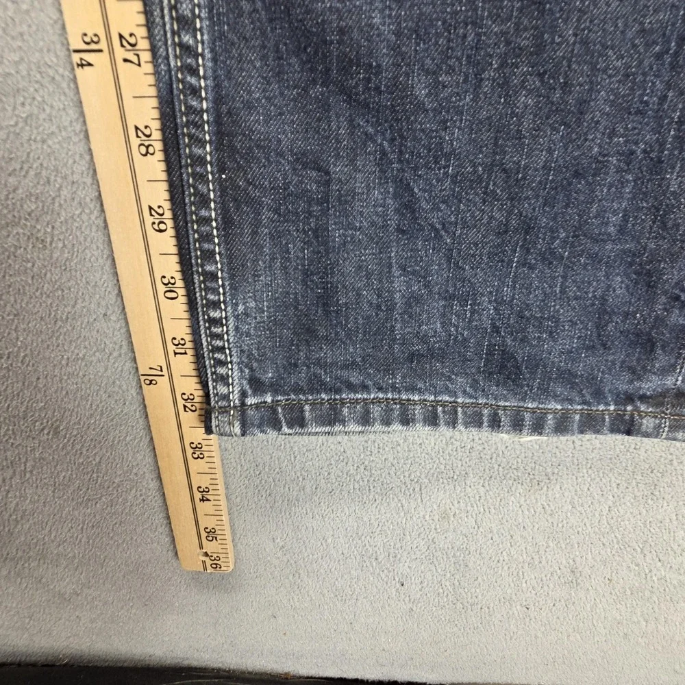 Diesel Jeans Mens 31x32 Blue Larkee Regular Straight Button Fly Dark Wash 0088Z